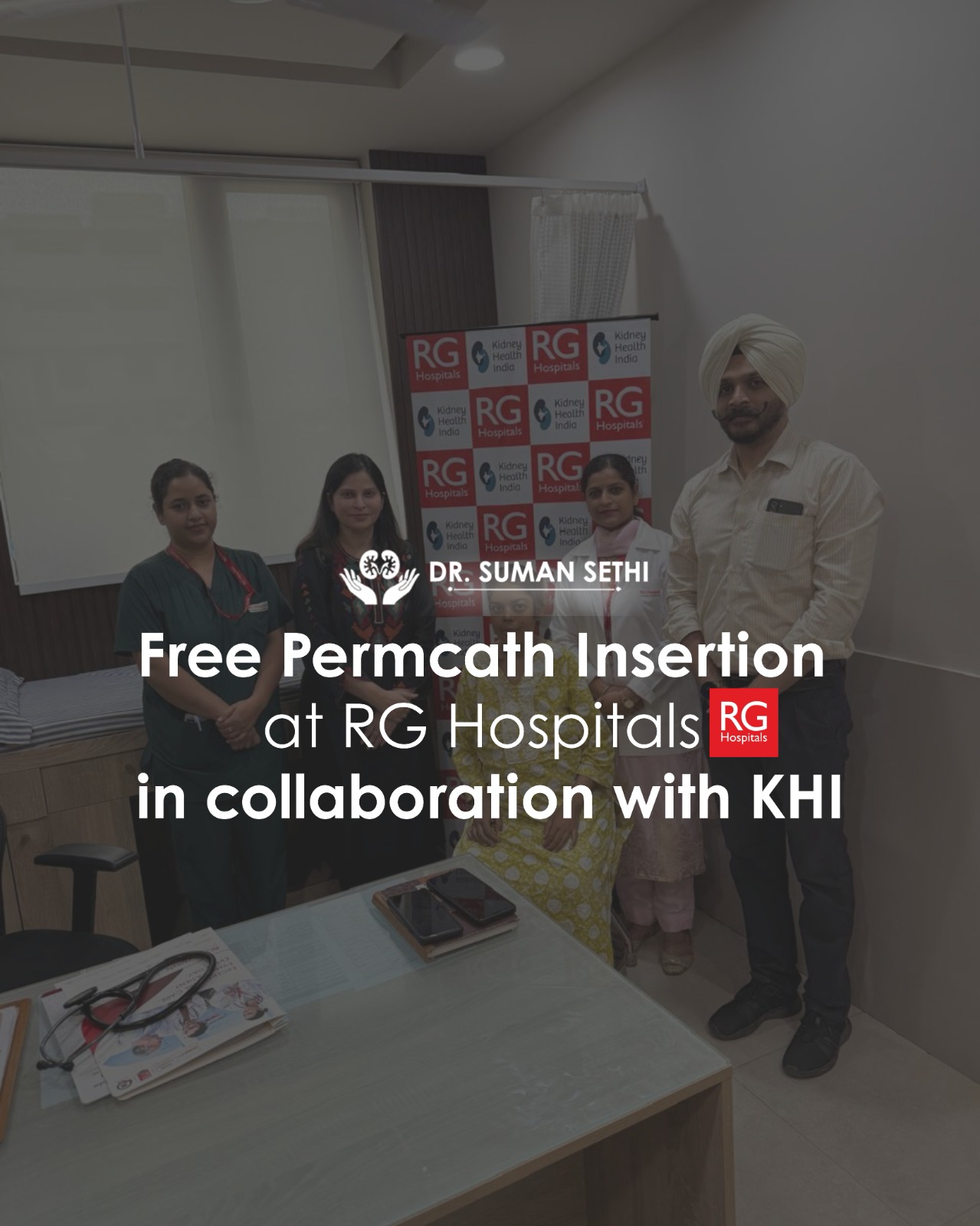 Free Permcath Insertion at RG hospital in collaboration with KHI