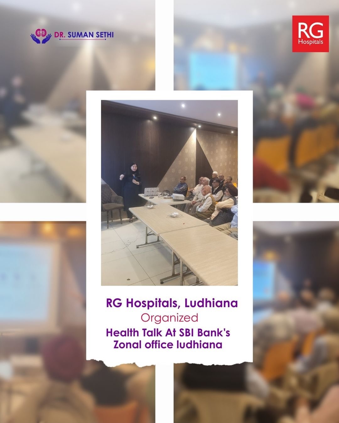 Health Talk at SBI Bank, Zonal Office.