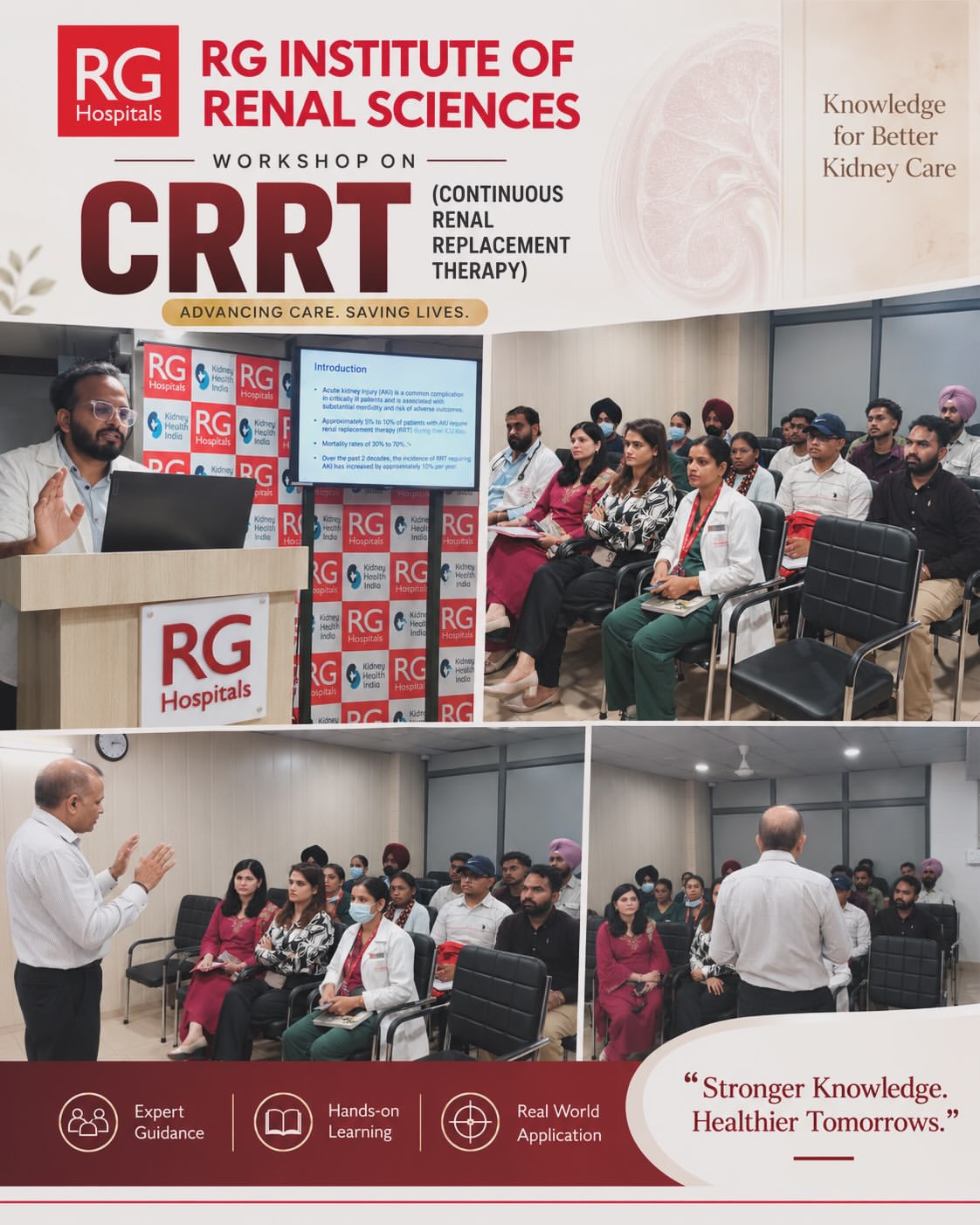 A glimpse into the CRRT (Continuous Renal Replacement Therapy) Workshop, where healthcare professionals came together for expert insights, hands-on learning and meaningful discussions focused on advancing patient care.